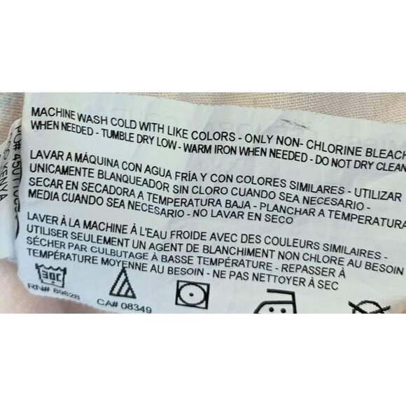 Gloria Vanderbilt Pants Size 6 Coral Floral Capri Cuffed Button Logo Women New - Picture 10 of 10